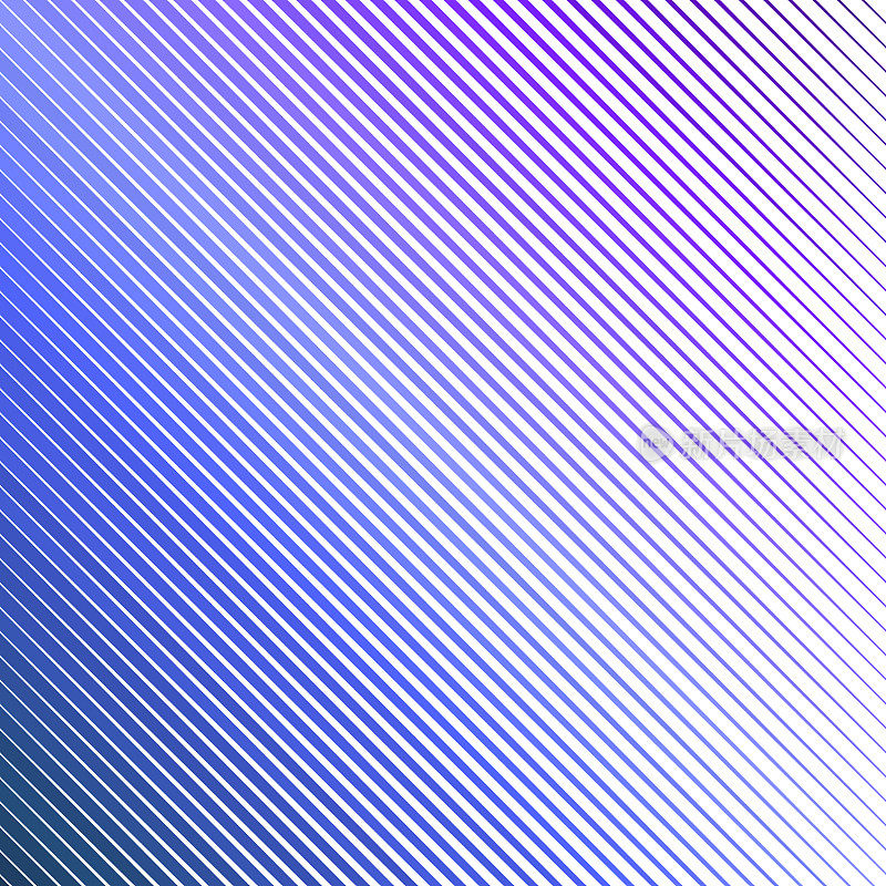 蓝-紫色部分对角线渐褪色线/细长三角形图案